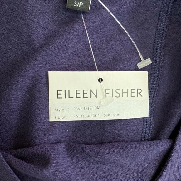 Eileen Fisher Womens Tie Back Shift Dress Blue S - Picture 9 of 9
